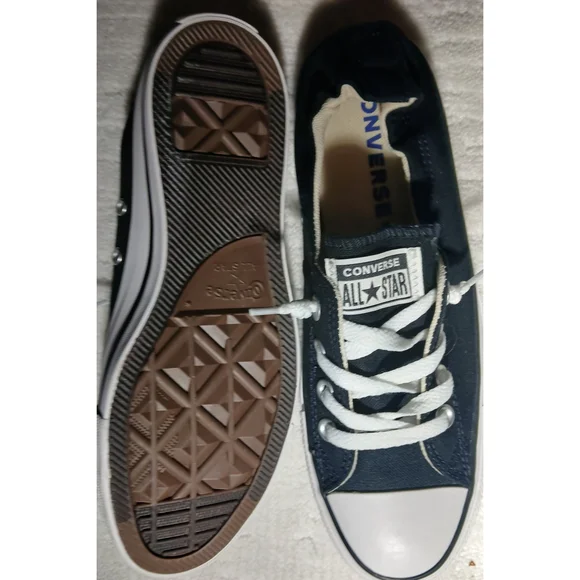 Converse Navy and White Low Top Sneakers - Picture 1 of 4